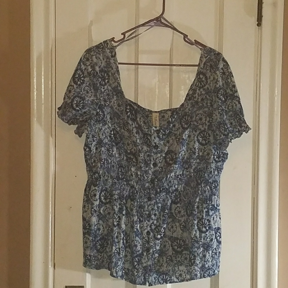 L.A.Blues womens plus size blouse